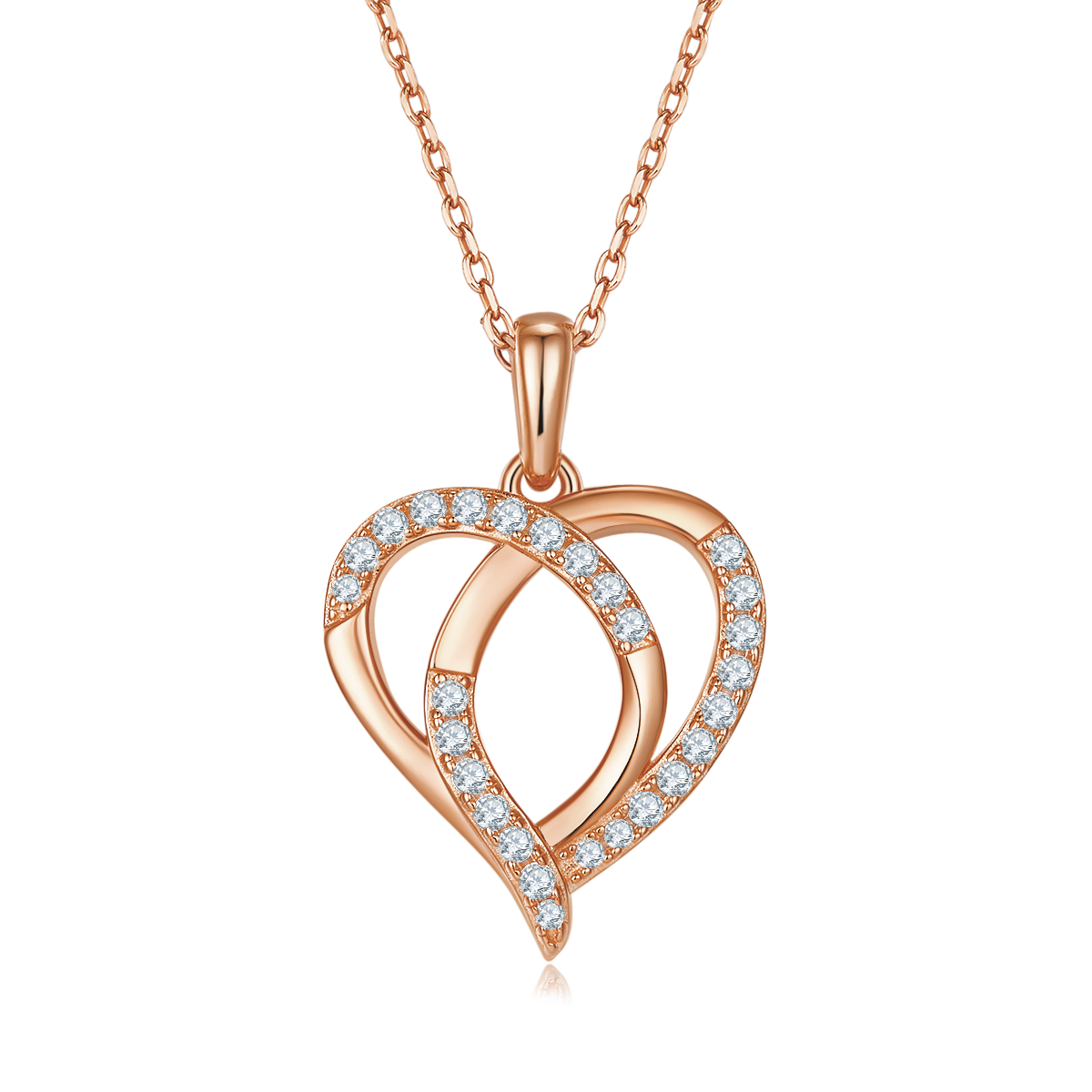 Jiaoxin Love Pendant S925 Silver Moissanite Grade D 0.38CT